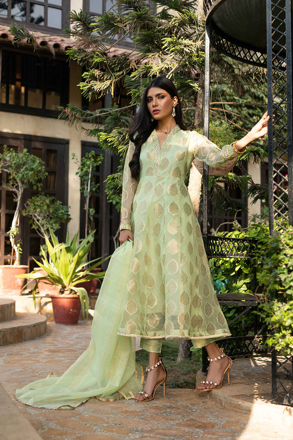 Subtle Green Jacquard MEERAKI