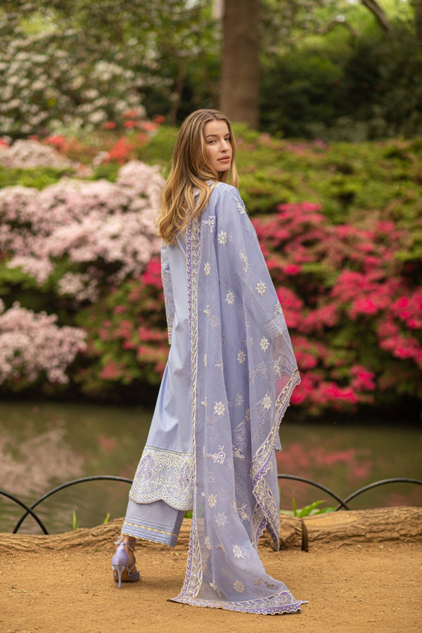 Dusty Lavender Chickenkari Suit MEERAKI