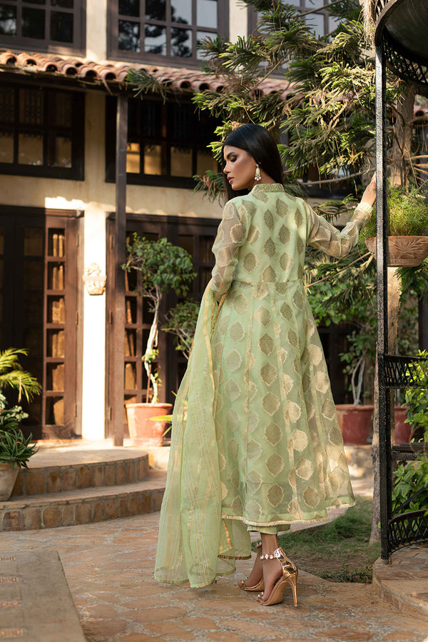 Subtle Green Jacquard MEERAKI