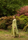 PEAR GREEN - 3PC CHIKANKARI SUIT MEERAKI