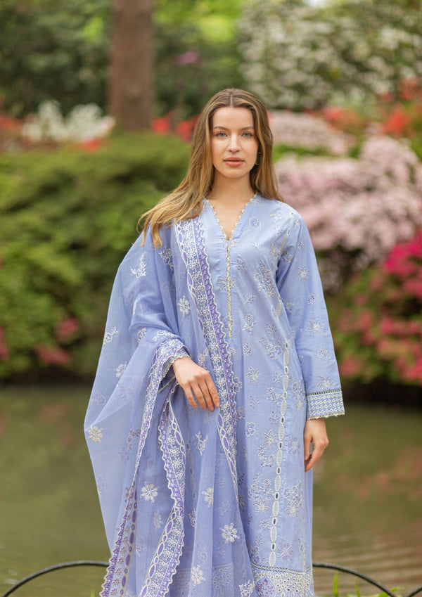 Dusty Lavender Chickenkari Suit MEERAKI