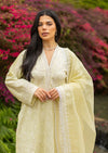 Warm Ivory Chickenkari suit MEERAKI