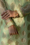 Subtle Green Jacquard MEERAKI