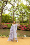 Dusty Lavender Chickenkari Suit MEERAKI